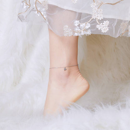 Bratara de picior din Argint Pentagram