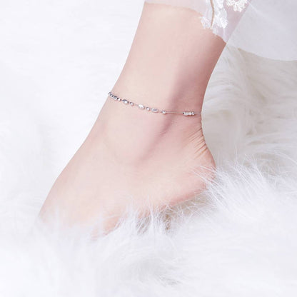 Bratara de picior din Argint cu bilute Small Beads