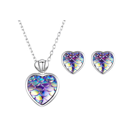 Set din Argint Fish Scale