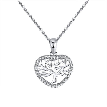 Colier din Argint Tree of Love Heart