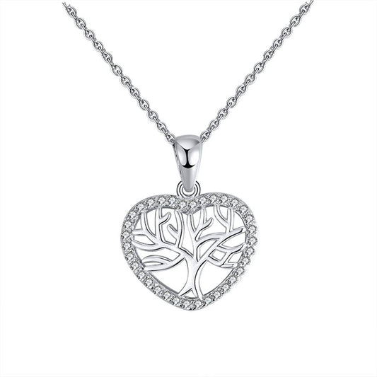 Colier din Argint Tree of Love Heart