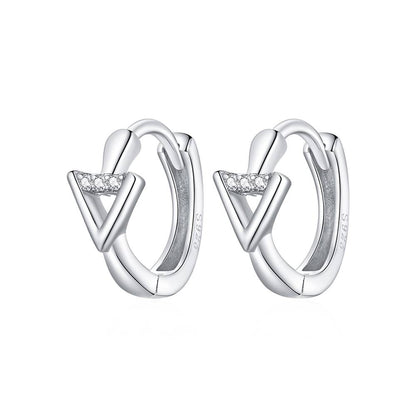 Cercei din Argint Triangular